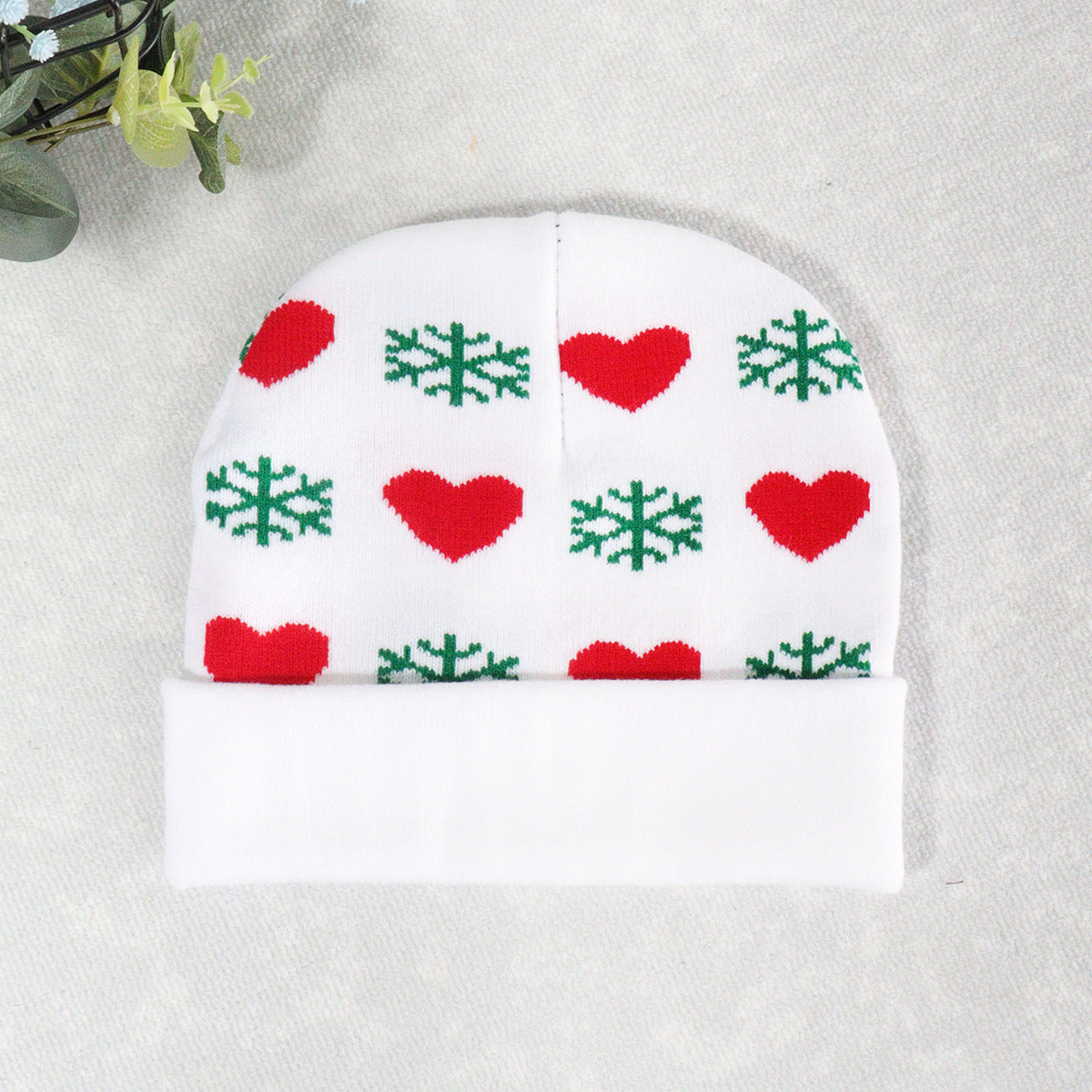 Wholesale 10pcs/pack  Snowflake and heart Christmas  Hat