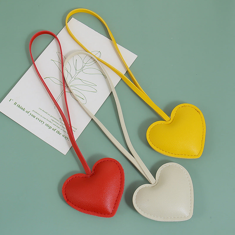 Wholesale Leather Heart-Shaped Hand Strap Keychain