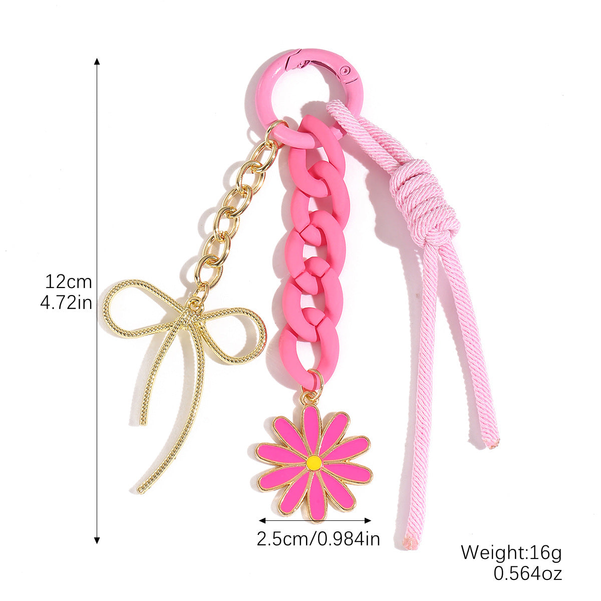 Wholesale Colorful Dopamine Hand-Woven Lanyard Keychain Braided Rope
