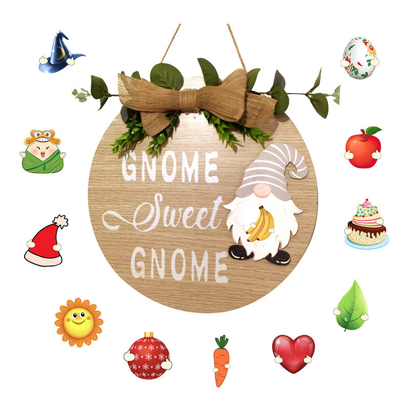Wholesale Wooden Christmas Halloween Three-dimensional DIY Hanging Tags
