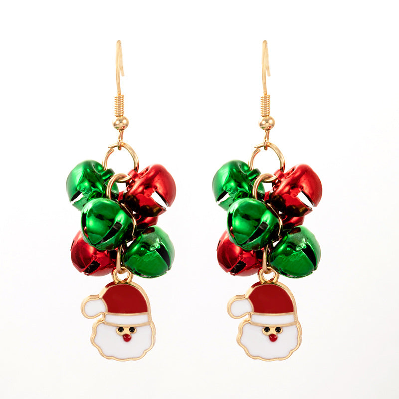 Wholesale Christmas Colorful Pearl Earrings