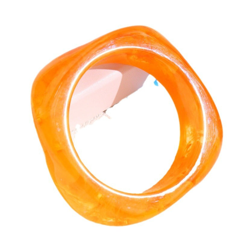Wholesale Special-shaped Resin Square Round Bracelet