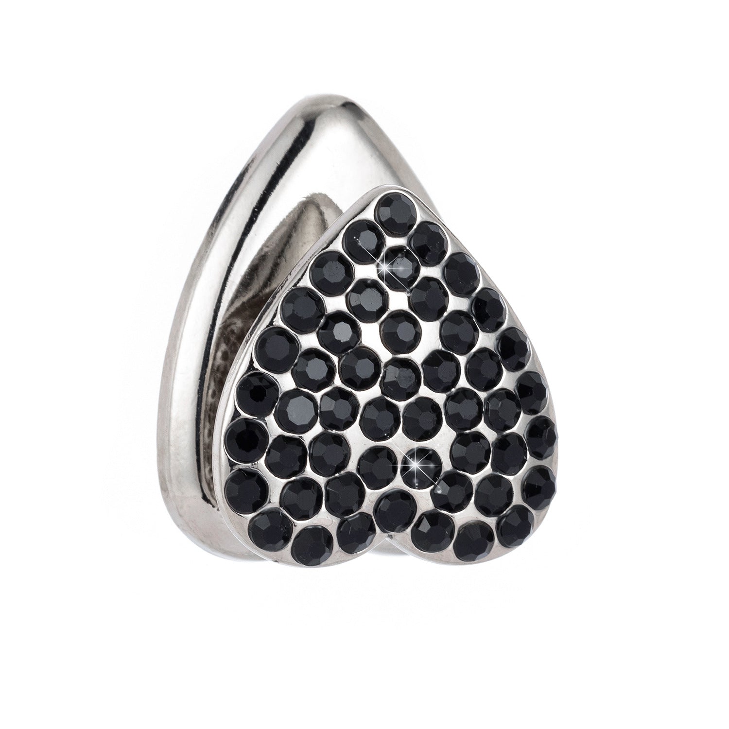 Wholesale Valentine's Day Zinc Alloy Diamond-encrusted Adhesive Heart-shaped Hook