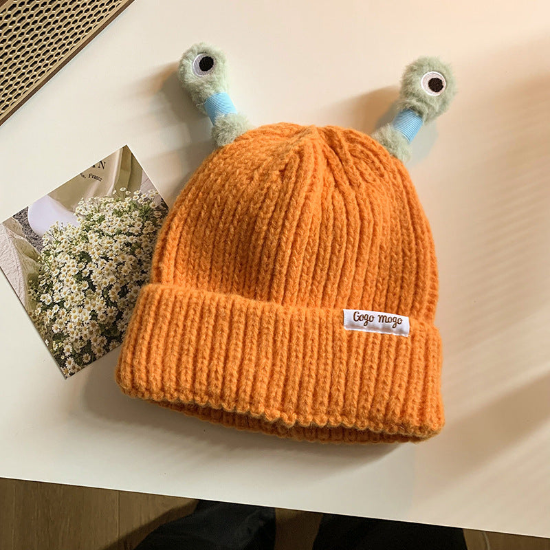 Wholesale Cute and Funny Frog Knitted Woolen Hat