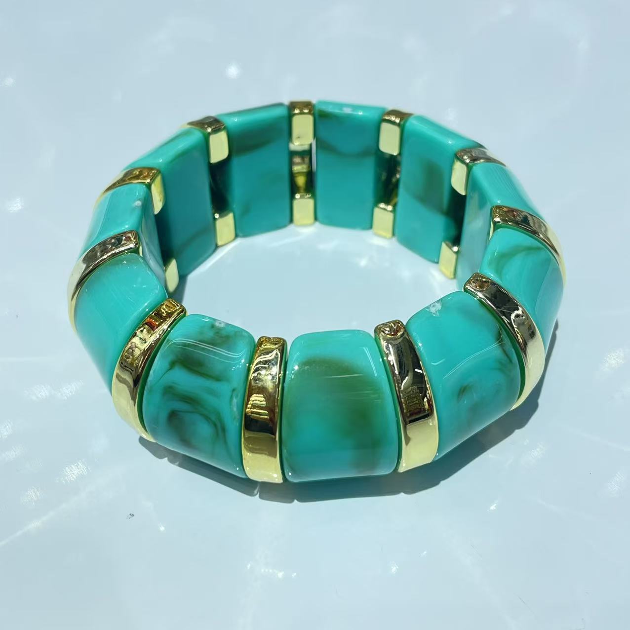 Wholesale New  Acrylic Stamping Rope Simple Maillard Bracelet