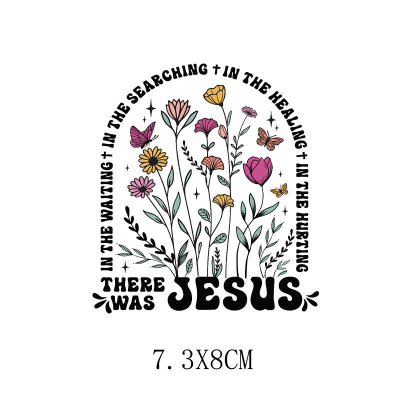 Wholesale 5pcs/pack Yellow sunflower letter heat transfer printing   UV DTF Ready to Press Transfers Wraps