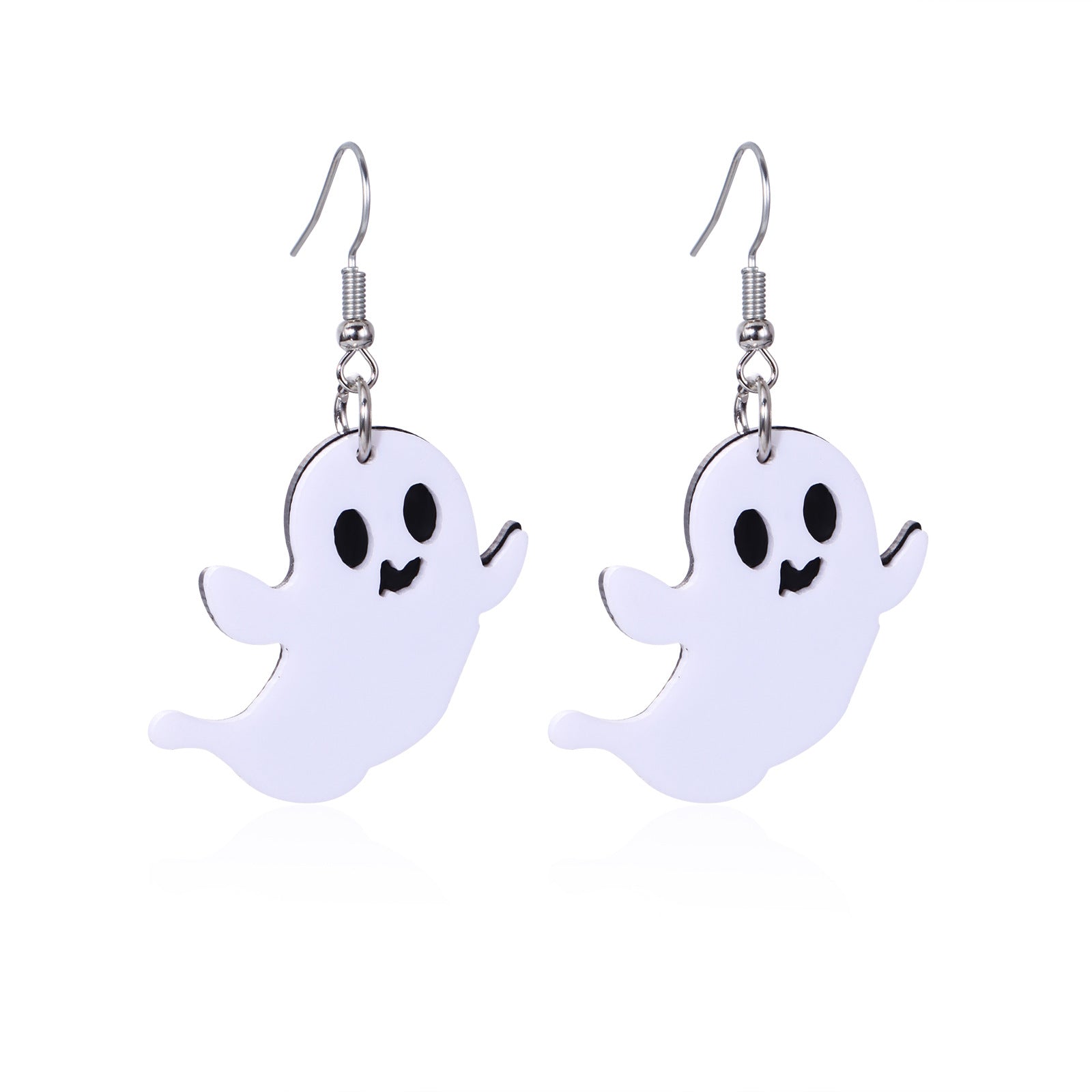 Wholesale Handmade Acrylic  Earrings Skull  Web Bat Design Trendy Jewelry Accessory For Party