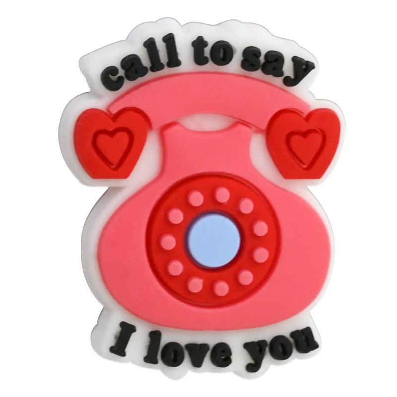 Wholesale Random 30pcs Valentine' s Day Series Love Cartoon Focal Beads