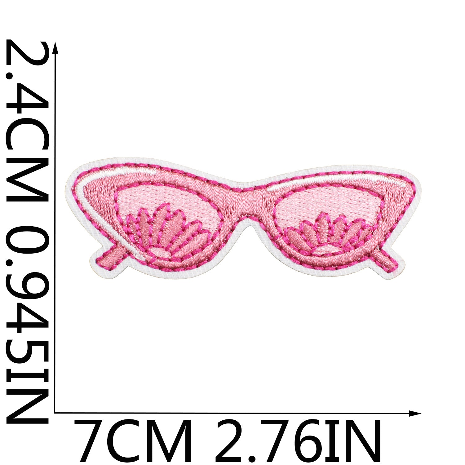 Wholesale Pink Python Embroidered Cloth Sticker