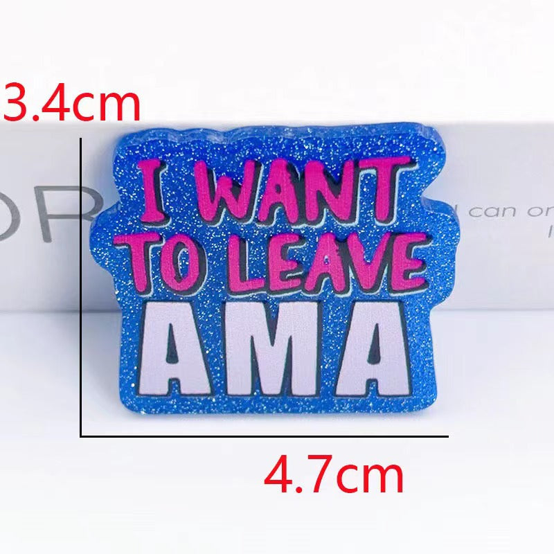 Wholesale 10pcs Cartoon Alphabet Acrylic Flatback