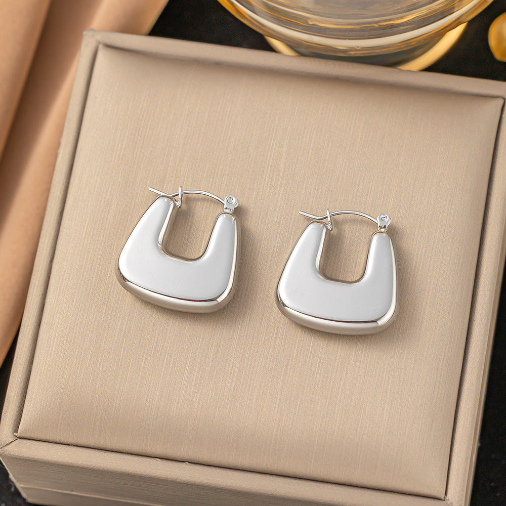 Wholesale Exaggerated Design Vintage Stainless Steel Earrings