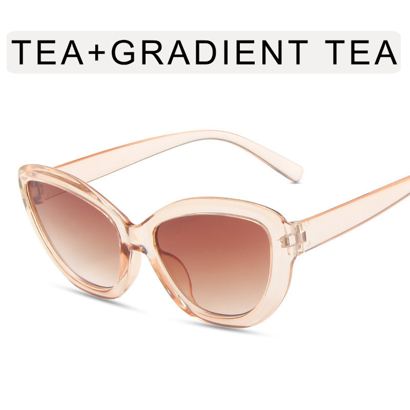 Wholesale Cat Eye Big Frame PC Sunglasses