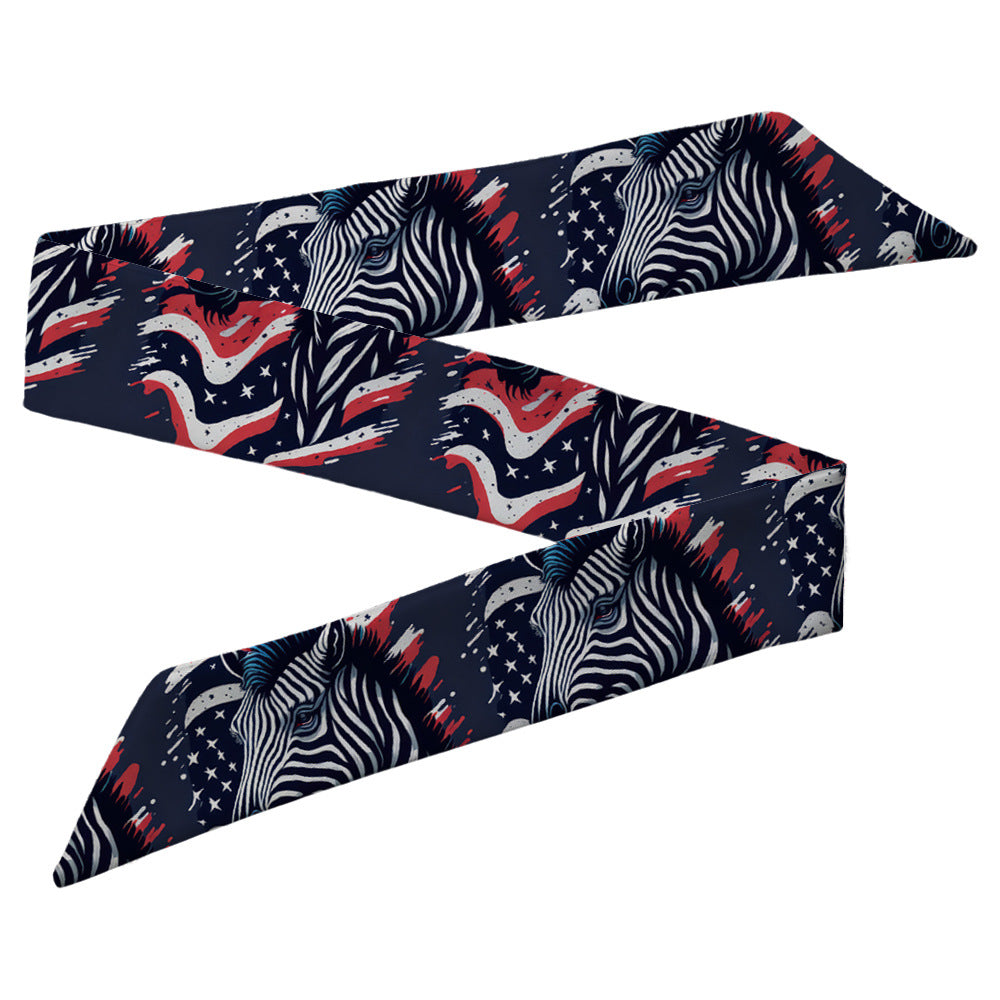 Wholesale Skull Head Silk Scarf Polyester Hair Band