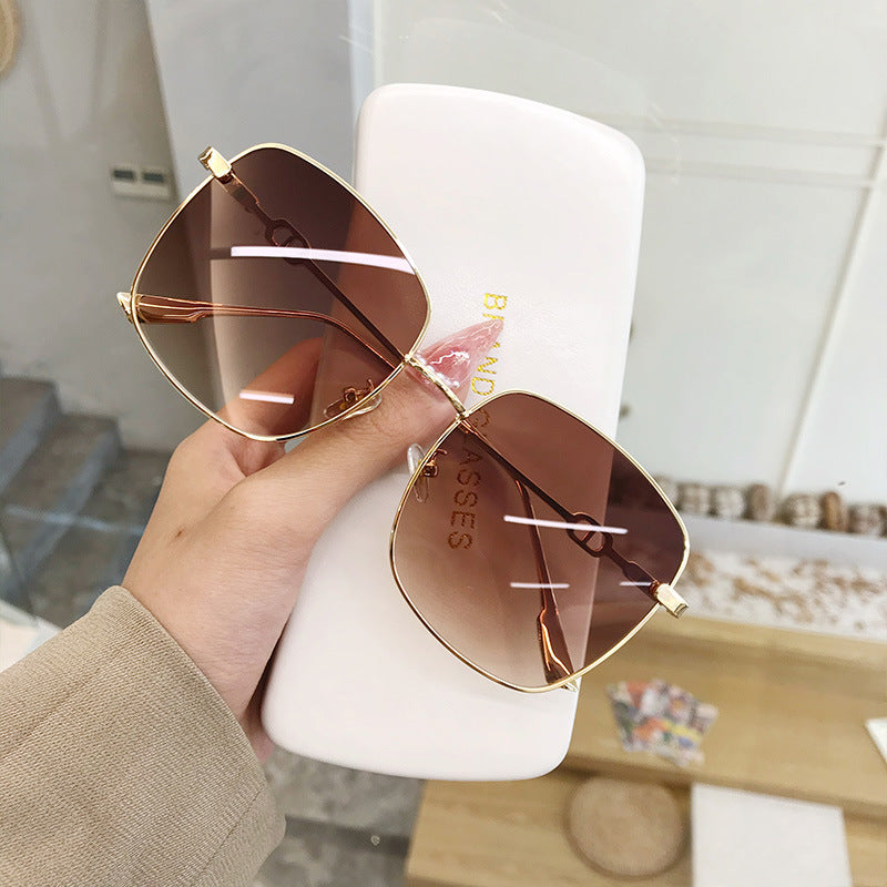 Wholesale Brown Sunglasses Personality Retro Sunscreen Glasses
