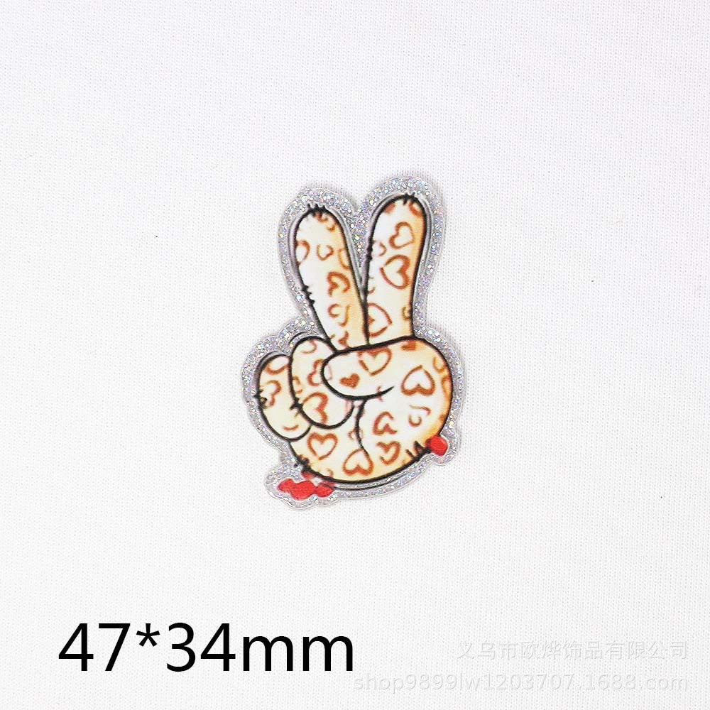Wholesale 10pcs Cartoon Letter Heart Jewelry Accessories DIY Patch FlatBack