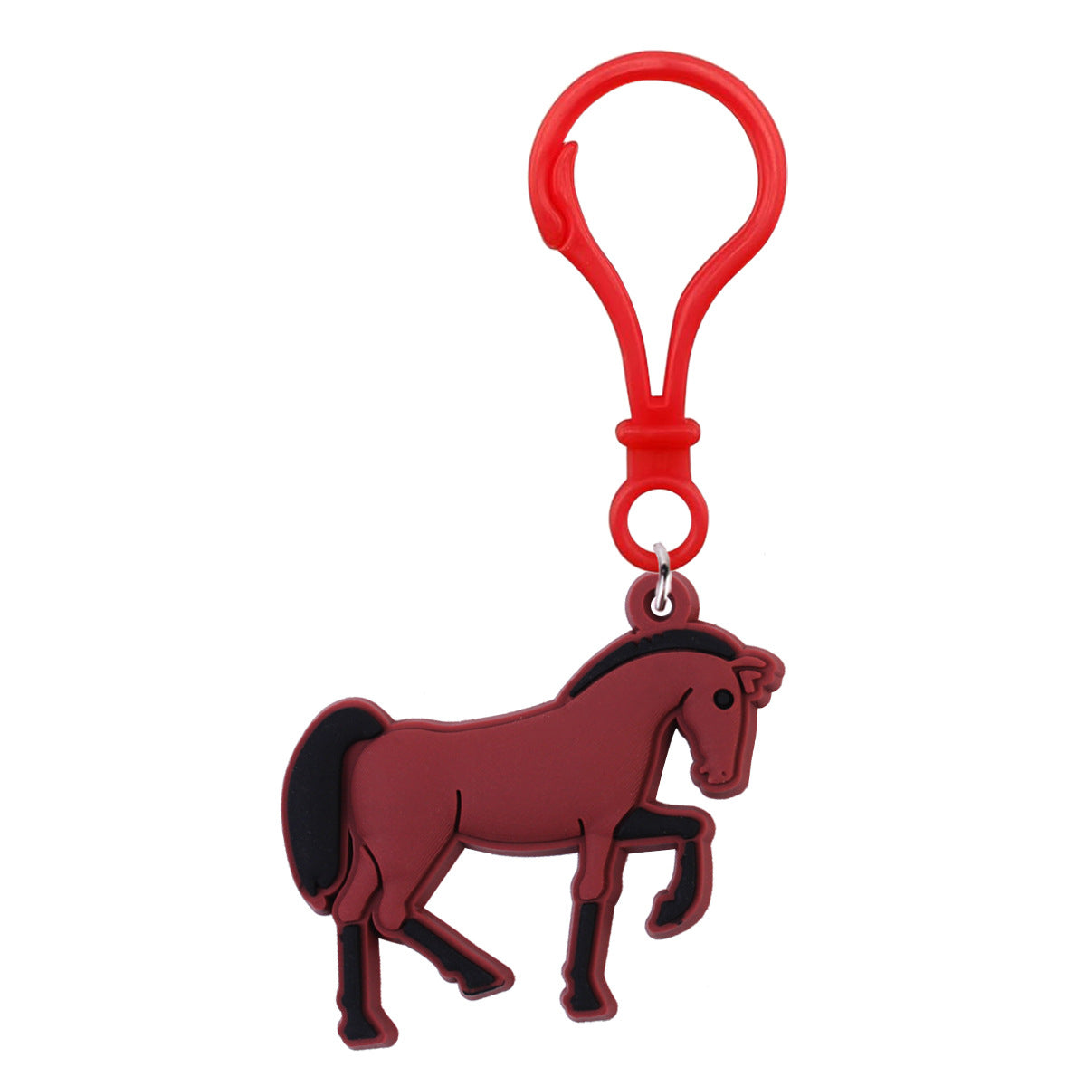 Wholesale 10pcs Galloping Horse Party Plastic Buckle Keychain