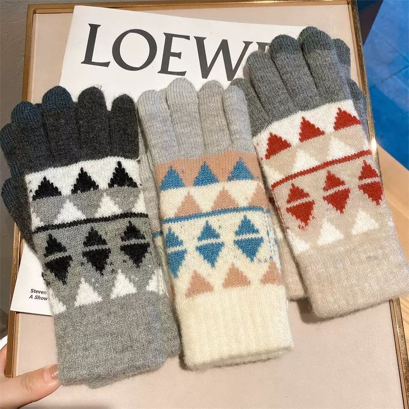 Wholesale Winter Velvet Thickened Warm Touch Screen Gloves