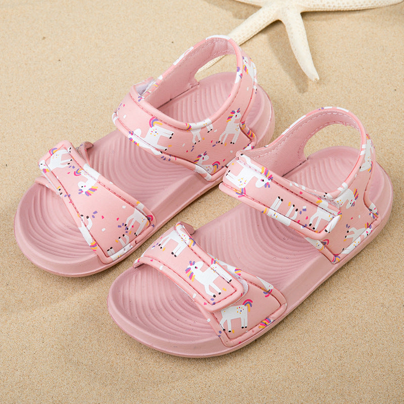 Wholesale Shoes Cute Cartoon Anti Slip EVA Kids Sandals
