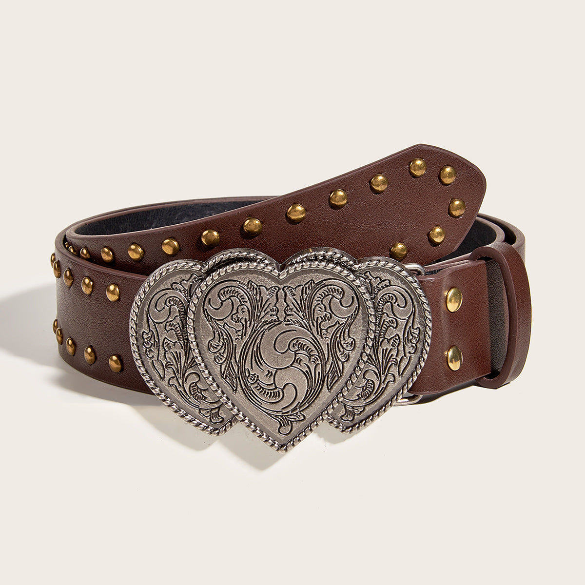 Whoelsale PU Valentine's Day Willow Nail Wide Belt