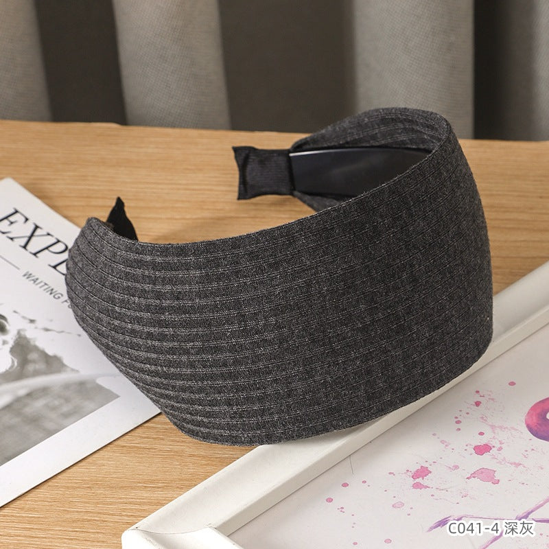 Wholesale French knitted widened headband fabric headband