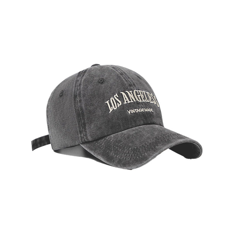 Wholesale Vintage Grey Baseball Hat All-Match Face Showable Small Cap