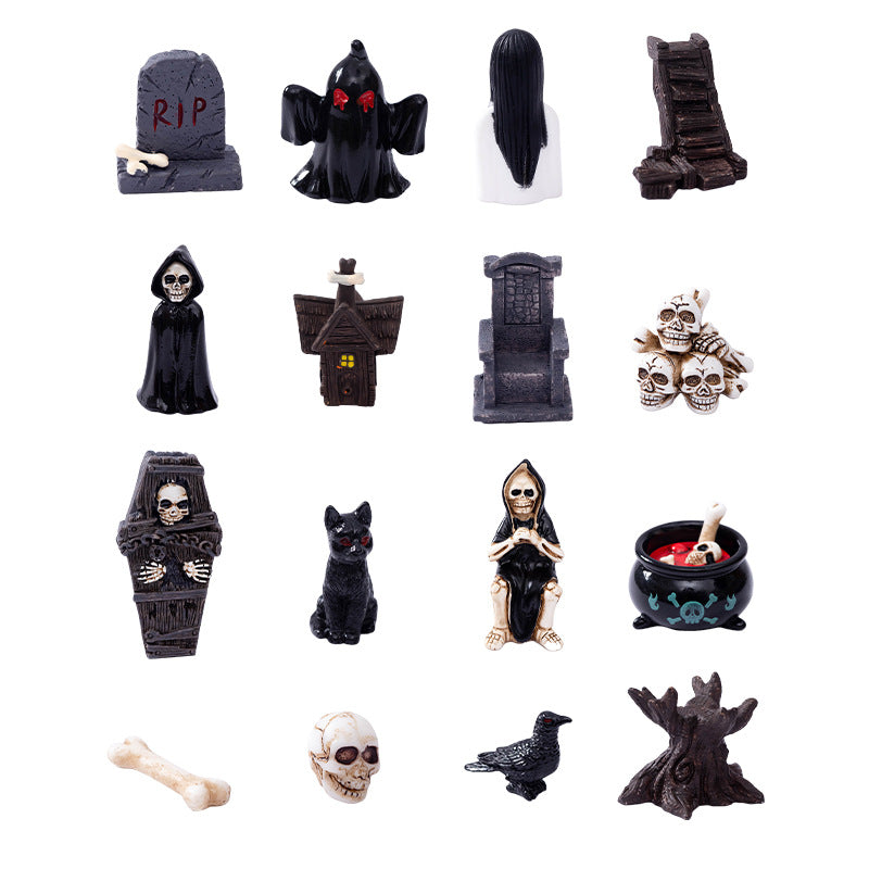 Wholesale Resin  Skull Mummy Figurine European Style Desk Ornament Everyday Use Gift Resale