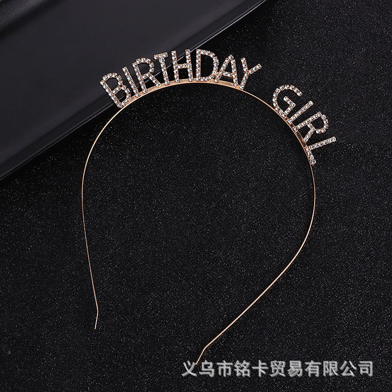 Wholesale Wholesale happy birthday birthday party headdress headband