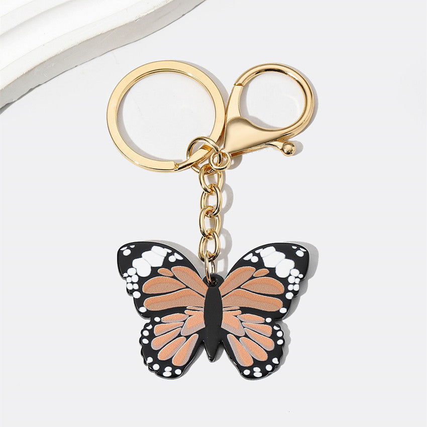 Wholesale Colorful Mixed Color Butterfly Keychain