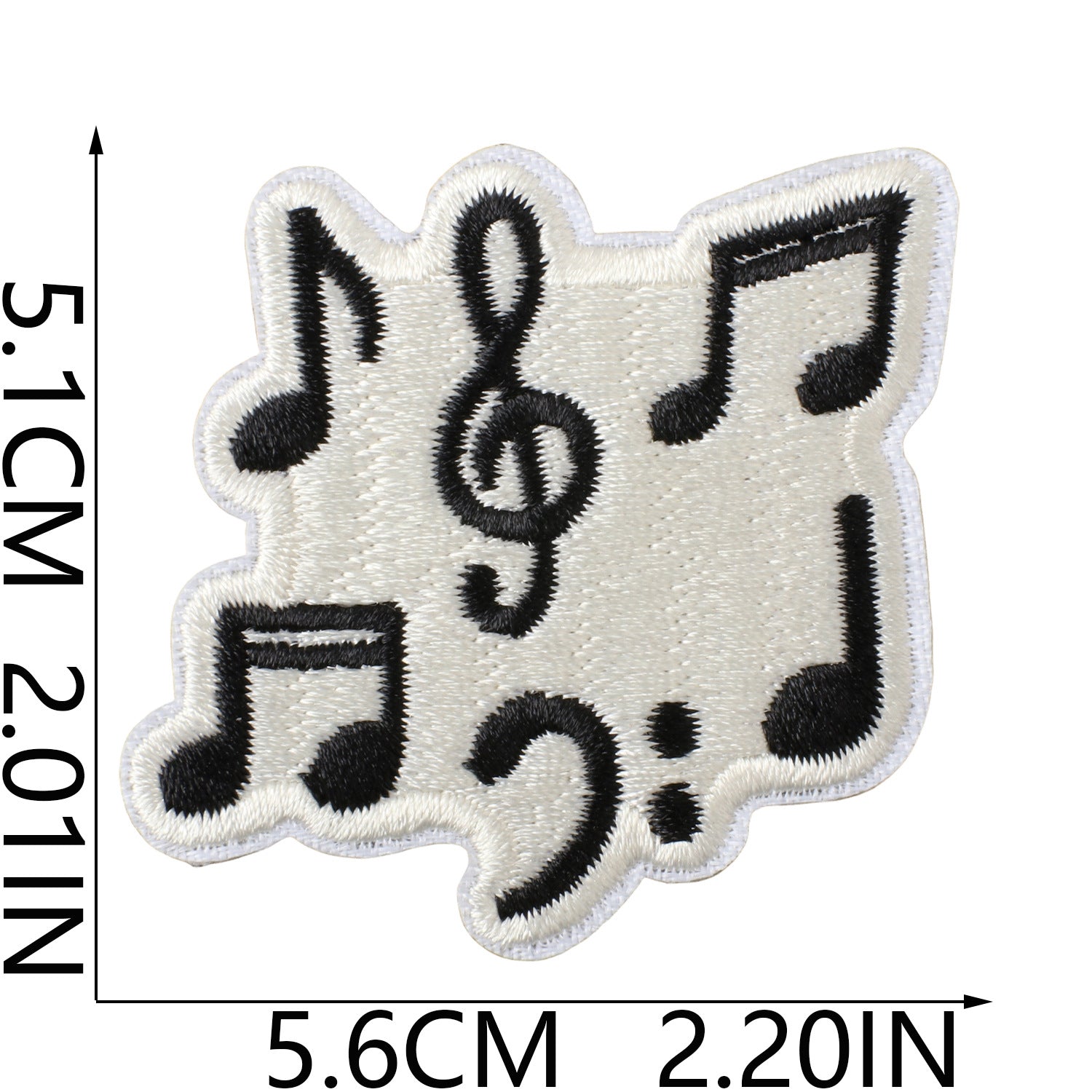 Wholesale Music Note Embroidered Patches For Clothing DIY Repair Decorative Self Adhesive Craft Accessory