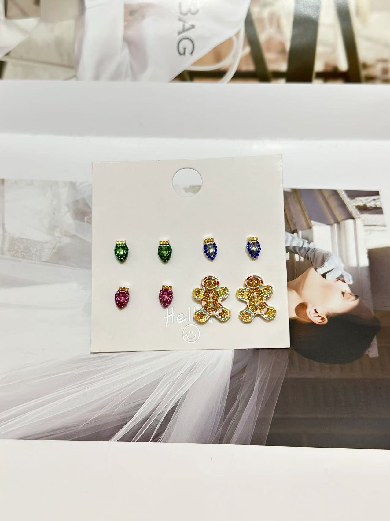 Wholesale Christmas series cartoon earrings