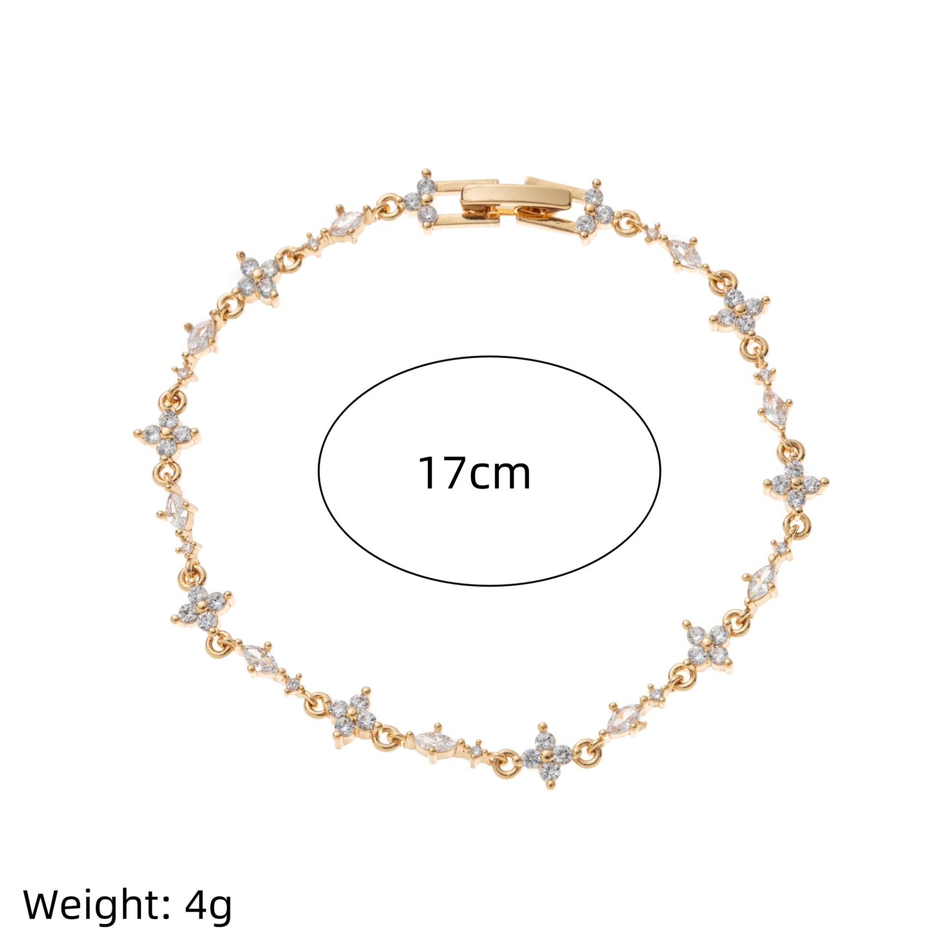 Wholesale Cute  Heart Zircon Butterfly Knot Copper Plastic Bracelet