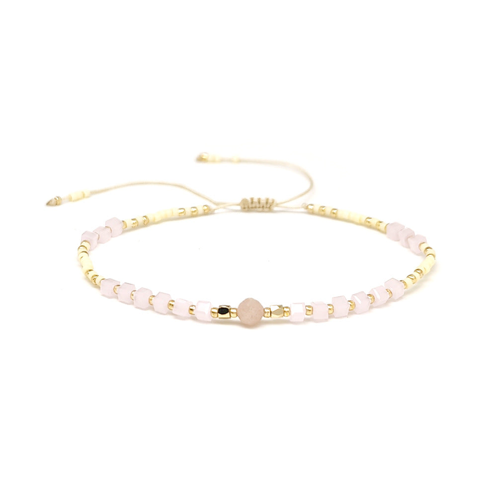 Wholesale Summer Street Miyuki Rice Bead Sun Stone Bracelet