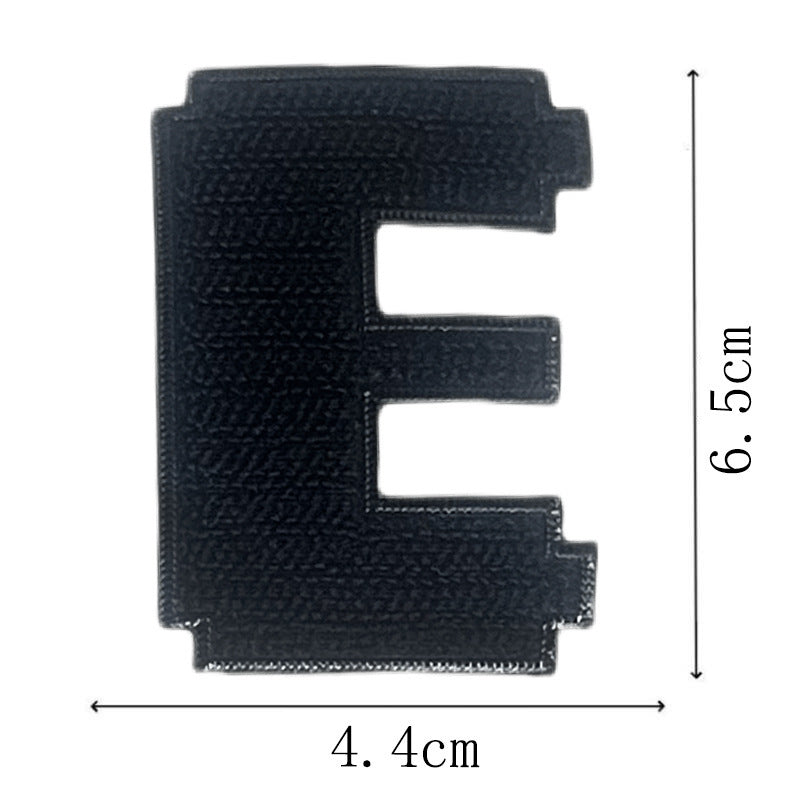 Wholesale Classic Black Embroidered Letter Patches Set Of 26 Adhesive Applique For Coat Repair DIY Craft Supply