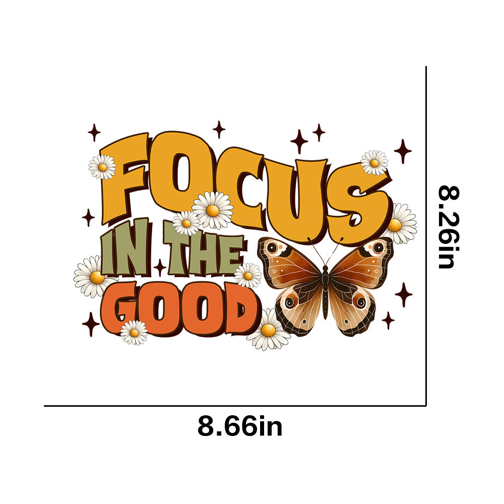 Wholesale 10pcs Butterfly Flower Rainbow Letter  UV DTF Ready to Press Transfers Wraps