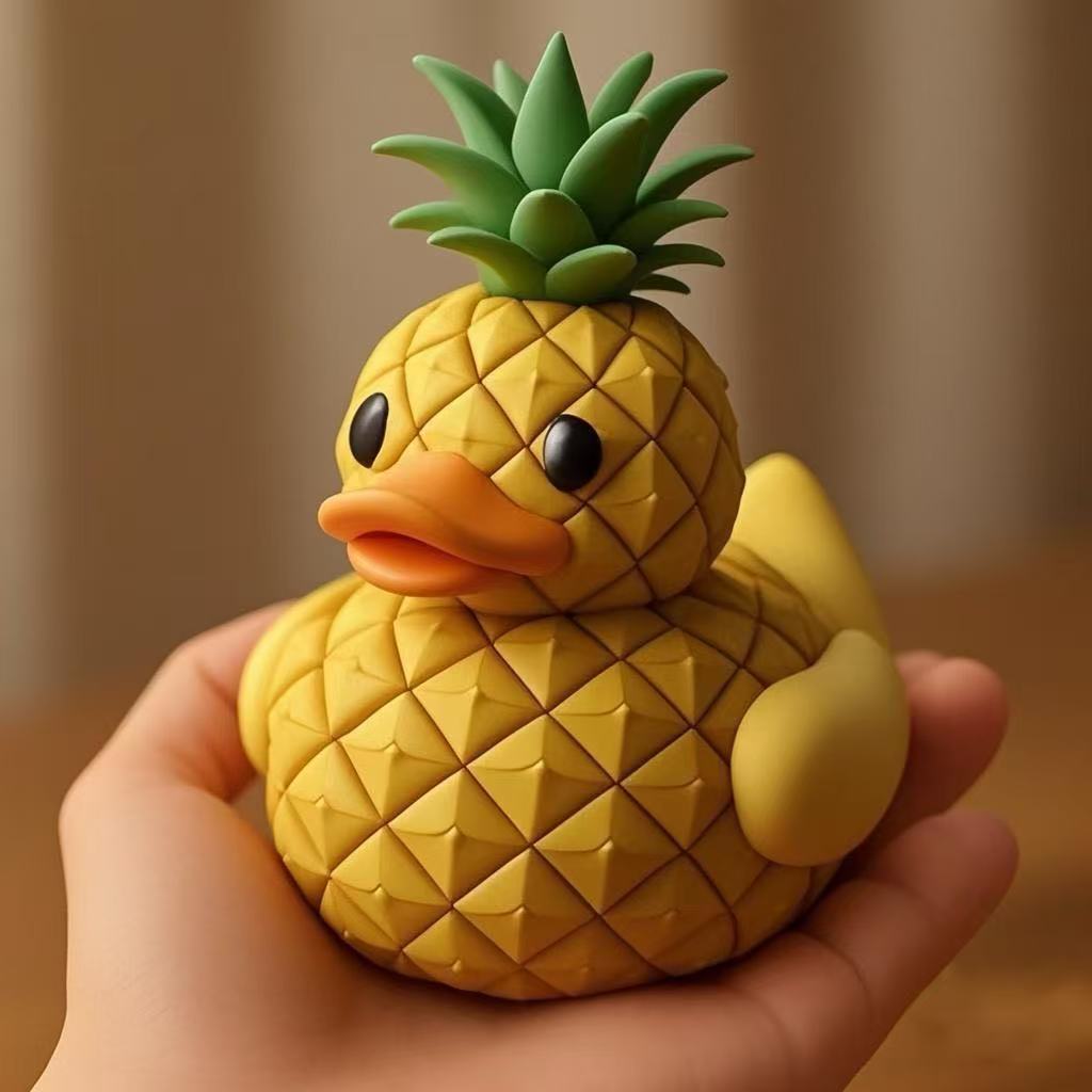 Wholesale whimsical fruit series duck ornaments