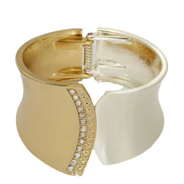 Wholesale Exaggerated Punk Glossy Brushed Retro Electroplated Bracelet