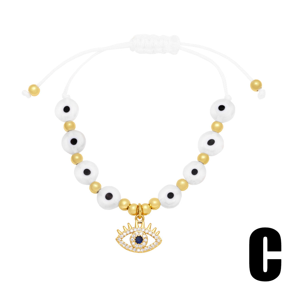 Wholesale Devil's Eye Copper Bracelet