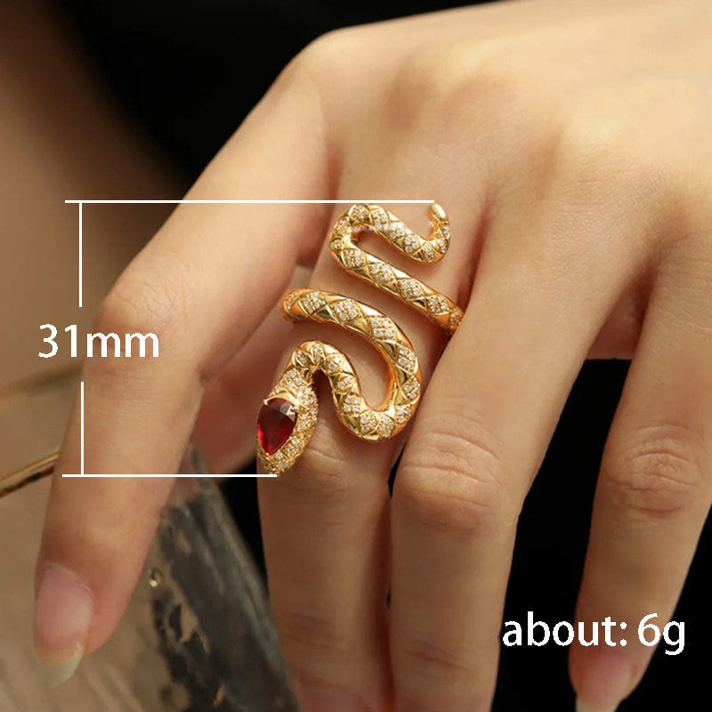 Wholesale Gothic Snake Open Ring Halloween Gift Ring