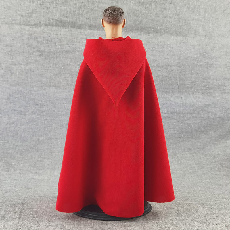 Wholesale Soldier Clothes Wizard Hooded Cape BJD Doll Clothes 1/6 Model Accessories Hand-made Cloak Doll Clothes Props