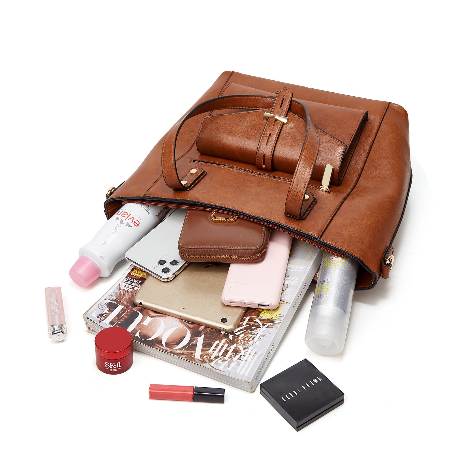 Wholesale Women's Shoulder Bag Large Capacity Tote Mother and Child Bag Handheld PU Crossbody Bag