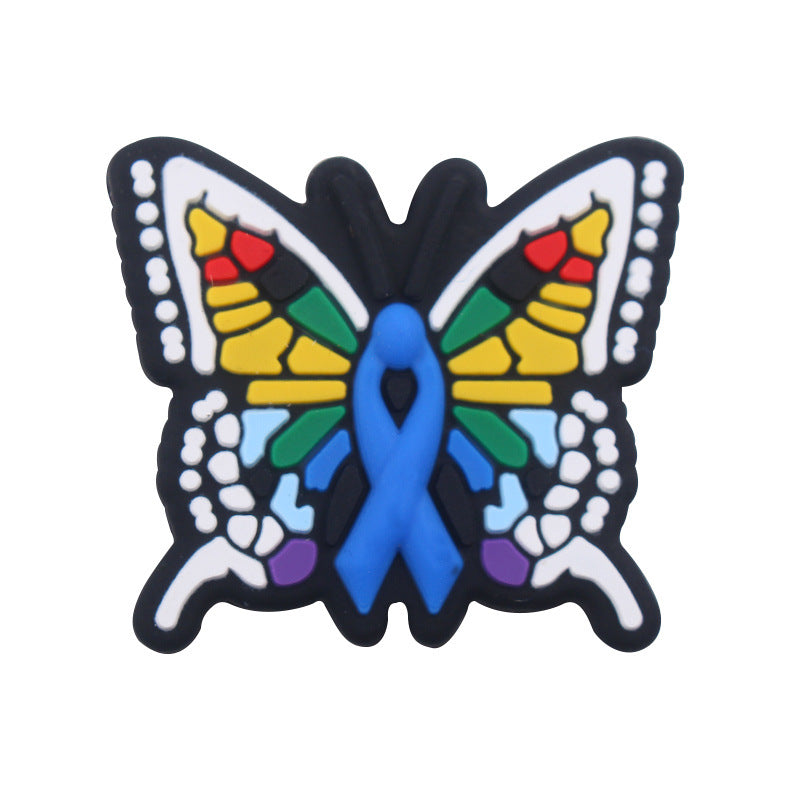 Wholesale Creative Butterfly Pattern Silicone Beads