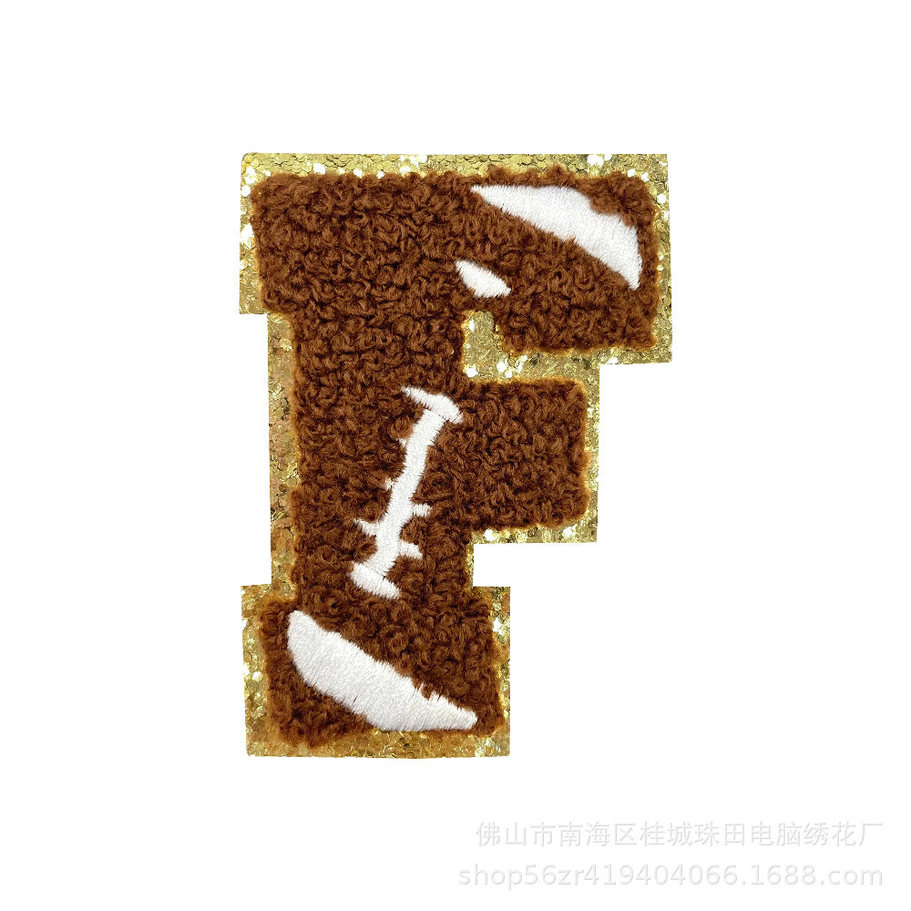 Wholesale Teacher S Day Chenille Embroidered Letter Bow Patch Set Self Adhesive Iron On DIY Decor For Shoes And Hats