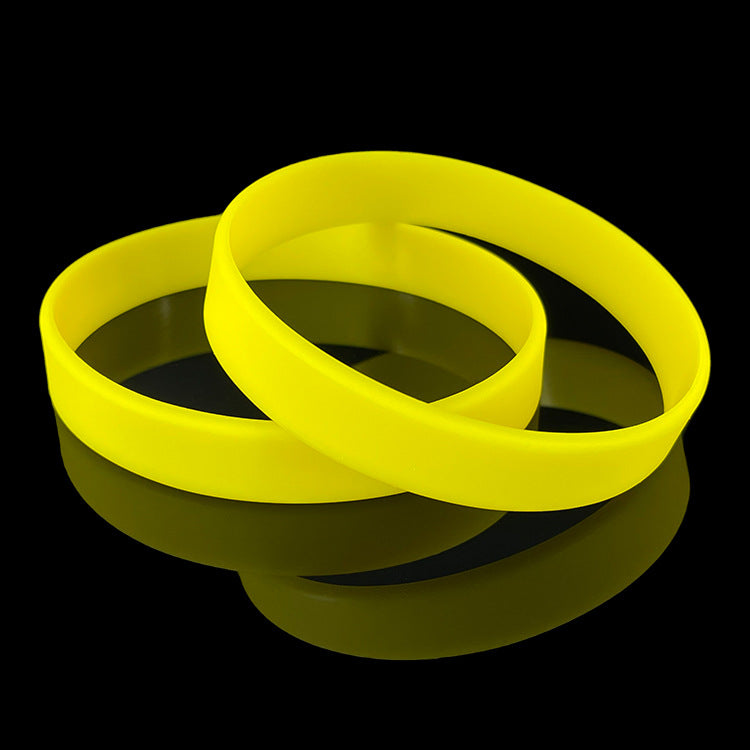 Wholesale 100pcs Sports Bracelets Grouped Printable Engraved Color-filled Rubber Bracelets