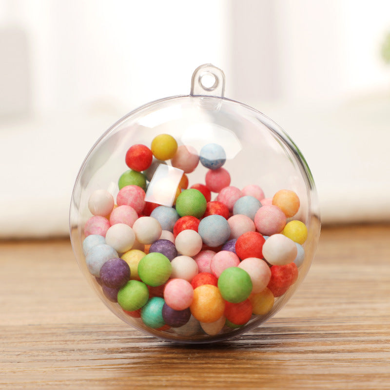 Wholesale Christmas Decorative Balls Acrylic Plastic Transparent Balls