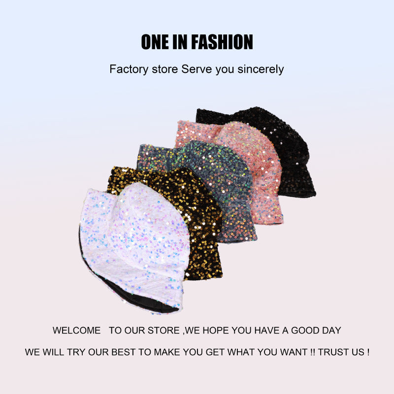 Wholesale Colorful Sequin Fisherman Hats