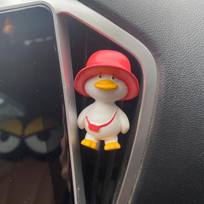 Wholesale Gypsum Cute Duck Car Aromatherapy Expanding Fragrance Stone Pendant