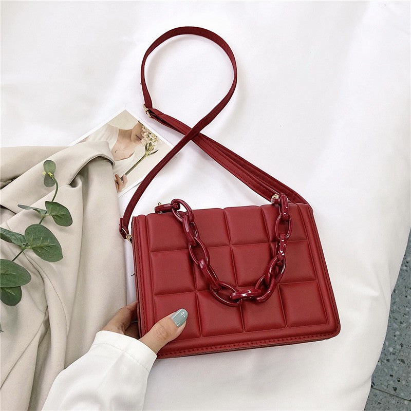 Wholesale Chain Diamond Crossbody Handbag Shoulder Small Square Bag