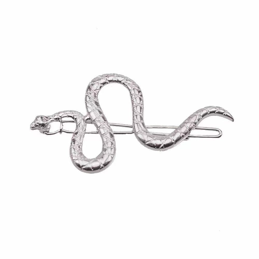 Wholesale retro creative silver snake hairpin