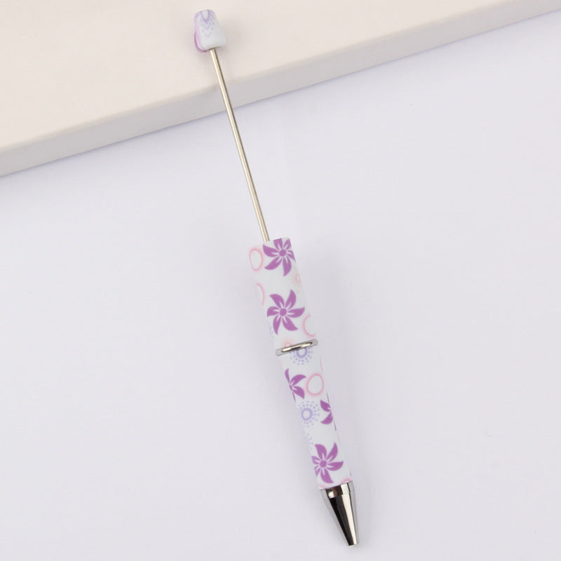 Wholesale Beadable Pens DIY for Beaded Cow Leopard Print Plastic Pen