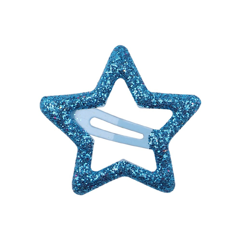 Wholesale Children's Broken Hair Candy Color Five-pointed Star Hair Clip